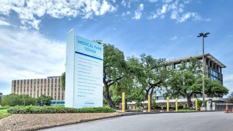 image of Medical Park Tower's newly renovated entrance in Austin, TX